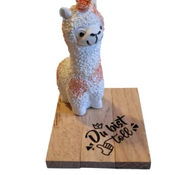 Lama aus Raysin mit Krone und Spruch " Du bist toll"