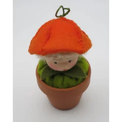 Lampionblume im Töpfchen - Physalis  - Blumenkind - Jahreszeitentisch - Waldorf Art - Art.Nr. HE3