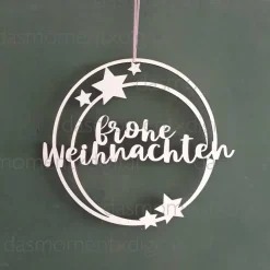 Laserdatei Plotterdatei Sternanhänger Frohe Weihnachten digitale Datei