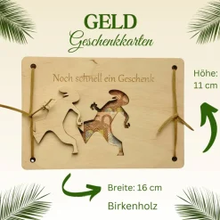 Last Minute Geschenk! Geldgeschenkkarten für versch. Anlässe aus Birken-/MDF-Holz, Lasergravur, personalis.