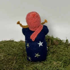 Laternenmädchen blau- Jahreszeitentisch - Blumenkind - Herbst