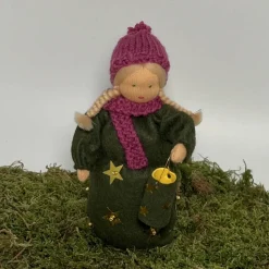 Laternenmädchen grün- Jahreszeitentisch - Blumenkind - Herbst