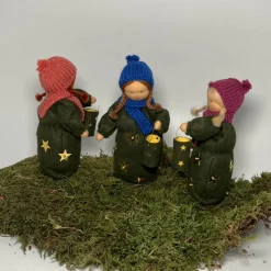 Laternenmädchen grün- Jahreszeitentisch - Blumenkind - Herbst