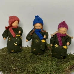 Laternenmädchen grün- Jahreszeitentisch - Blumenkind - Herbst