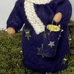 Laternenmädchen lila - Jahreszeitentisch - Blumenkind - Herbst