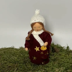 Laternenmädchen rot - Jahreszeitentisch - Blumenkind - Herbst