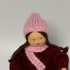 Laternenmädchen rot - Jahreszeitentisch - Blumenkind - Herbst