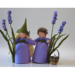 Lavendel Mädchen - Blumenkind - Jahreszeitentisch - Waldorf Art - Art.Nr.SO29