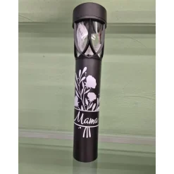 LED Solar Licht Trauer mit Spruch und Motiv - personalisiert