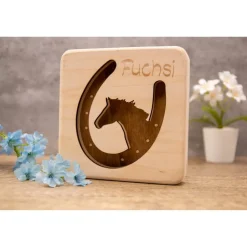 LED-Lampe Pferdekopf – Individuelle Lasergravur für Pferdefans