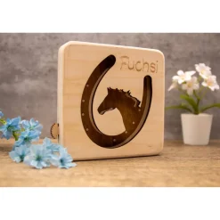 LED-Lampe Pferdekopf – Individuelle Lasergravur für Pferdefans