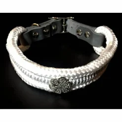 Leine Halsband Set für Hochzeit mit Blüte, sehr edel