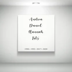 Leinwand als Familien oder Partnerschaftsbild *handmade* versch. Dessins und Größen möglich