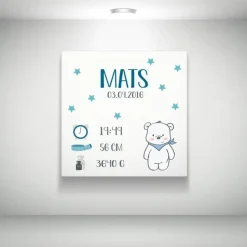 Leinwand mit Geburtsbild diverse Designs und Größen möglich