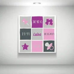 Leinwand mit Geburtsbild diverse Designs und Größen möglich