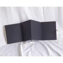 Leporello Baby Fotoalbum echtes Leinen personalisierbar Design Pfeil