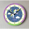 Lernuhr Einhorn Mädchen Uhr Kinder Wanduhr Kinderuhr
