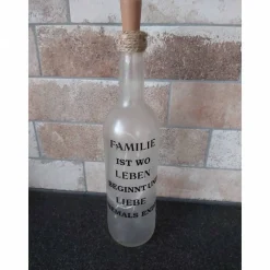 Leuchtflasche LED Familie Leben Liebe