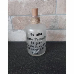 Leuchtflasche LED Freunde