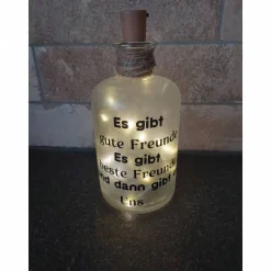 Leuchtflasche LED Freunde