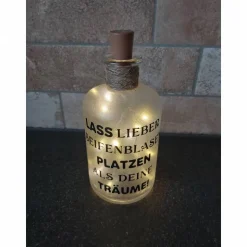 Leuchtflasche LED Seifenblasen Träume