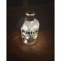 Leuchtflasche zur Geburt
