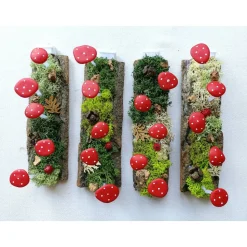 Leuchtpilze auf Baumrinde