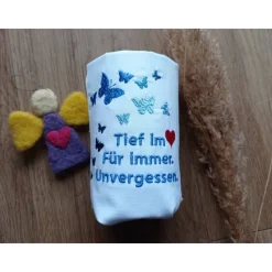 Lichtersäckchen, Trauerlicht, Erinnerungslicht - Tief im Herzen. Für immer. Unvergessen - Gedenklicht,