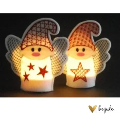 Lichterwichtel Päärchen (2 Stück) - Stickfarbe individualisierbar