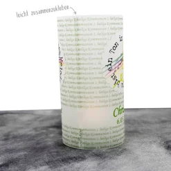 Lichthülle Dekoration zur Kommunion - Du bist ein Ton in Gottes Melodie