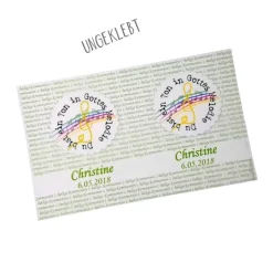 Lichthülle Dekoration zur Kommunion - Du bist ein Ton in Gottes Melodie