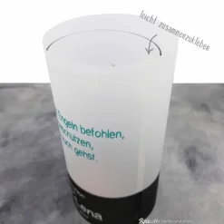 Lichthülle Kommunion Konfirmation Firmung oder Taufe - Fisch-Kreidezeichnung -