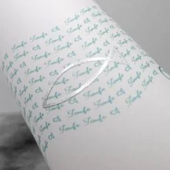 Lichthülle Taufe mit silberfarbenen Fischen – Taufdeko aus Transparentpapier