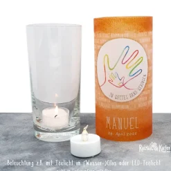 Lichthülle zur Kommunion - In Gottes Hand geborgen