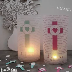 Lichthülle zur Kommunion - Jesus hat ein Herz für mich