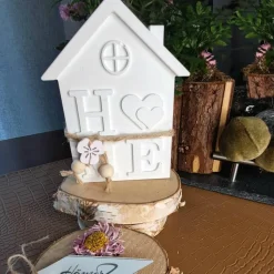 Lichthäuser weiß modern nordisch in div. Formen & Größen skandinavische Wohn-Deko handgemacht Auswahl aus 5 Typen