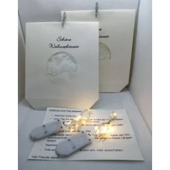 Licht-Tüte mit weihnachtlicher Szene, Teelicht, Deko, Lichttüte