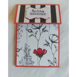 Liftkarte, Geldgeschenkverpackung, Geldscheinverpackung, Gutscheinverpackung zum Geburtstag