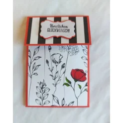 Liftkarte, Geldgeschenkverpackung, Geldscheinverpackung, Gutscheinverpackung zum Geburtstag