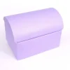 Lila Truhe aus Karton, Faltschachtel