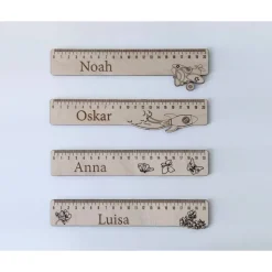 Lineal mit Namen Holzlineal Schule Einschulung Schulkind verschiedene Motive