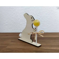 Lolli-Halter Osterhase aus Holz
