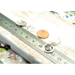 Lässige Unikat Ohrhänger aus Glas & Silber in crystal– Geschenkidee für Frauen, Ostern