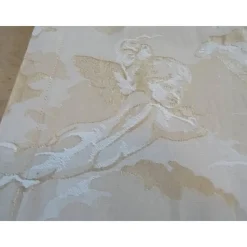 Läufer in goldenem Engel-Dekor. 140 x 45 cm