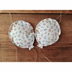 Luftballons aus Stoff weiß beige