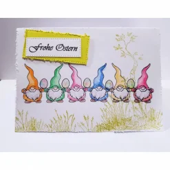 Lustige Osterkarte Wichtel Grußkarte Ostern Osterei