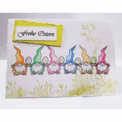 Lustige Osterkarte Wichtel Grußkarte Ostern Osterei