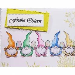 Lustige Osterkarte Wichtel Grußkarte Ostern Osterei