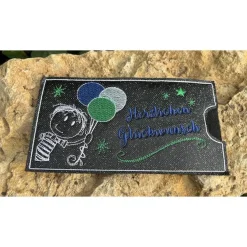 Lustiges Geschenk Schokihülle Schokoladenhülle/ Schokitasche Handarbeit Geburtstag gestickt