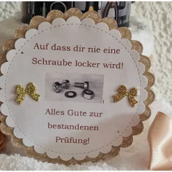 Lustiges Geschenk zur bestandenen Prüfung – Originelle Tasse & Handtuchtorte für Männer